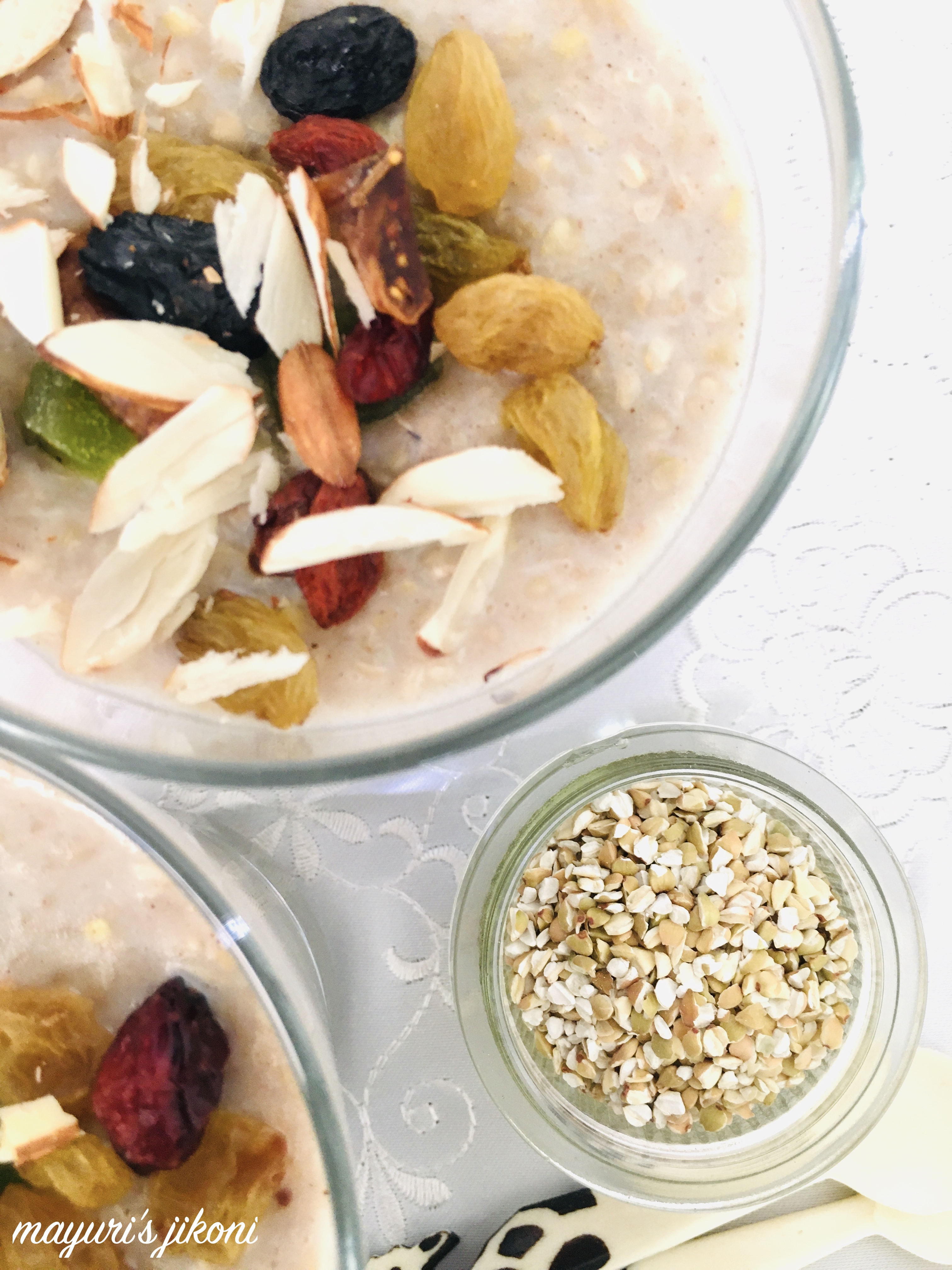Buckwheat Breakfast Pudding - Mayuri's Jikoni